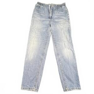 Women’s Lee Light Wash Mom Jeans – Size 12 – High Rise – Relaxed Tapered Fit